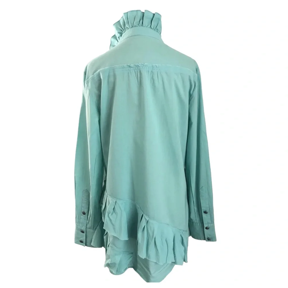 TASHA POLIZZI Ruffle Button Down Top - Picture 2 of 5